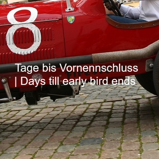 8 Tage bis zum Ende des Frühbucherrabatt | 8 days till early bird ends(10.01.2024 | 23:59)www.classic-sprint.de | 21. - 23.06.2024<a href="https://www.instagram.com/explore/tags/prewarcar/" target="_blank">#prewarcar</a> <a href="https://www.instagram.com/explore/tags/earlybird/" target="_blank">#earlybird</a> <a href="https://www.instagram.com/explore/tags/vornennschluss/" target="_blank">#vornennschluss</a> <a href="https://www.instagram.com/explore/tags/rallye/" target="_blank">#rallye</a> <a href="https://www.instagram.com/explore/tags/race/" target="_blank">#race</a> <a href="https://www.instagram.com/explore/tags/classiccar/" target="_blank">#classiccar</a> <a href="https://www.instagram.com/explore/tags/mercedes/" target="_blank">#mercedes</a> <a href="https://www.instagram.com/explore/tags/bugatti/" target="_blank">#bugatti</a> <a href="https://www.instagram.com/explore/tags/alfaromeo/" target="_blank">#alfaromeo</a> <a href="https://www.instagram.com/explore/tags/bmw/" target="_blank">#bmw</a> <a href="https://www.instagram.com/explore/tags/vw/" target="_blank">#vw</a> <a href="https://www.instagram.com/explore/tags/sprint/" target="_blank">#sprint</a> <a href="https://www.instagram.com/explore/tags/classic/" target="_blank">#classic</a> <a href="https://www.instagram.com/explore/tags/classic_Sprint/" target="_blank">#classic_Sprint</a> <a href="https://www.instagram.com/explore/tags/formel1/" target="_blank">#formel1</a> <a href="https://www.instagram.com/explore/tags/1000miglia/" target="_blank">#1000miglia</a> <a href="https://www.instagram.com/explore/tags/mille/" target="_blank">#mille</a> <a href="https://www.instagram.com/explore/tags/opel/" target="_blank">#opel</a> <a href="https://www.instagram.com/explore/tags/ferrari/" target="_blank">#ferrari</a> <a href="https://www.instagram.com/explore/tags/maserati/" target="_blank">#maserati</a> <a href="https://www.instagram.com/explore/tags/norisring/" target="_blank">#norisring</a> <a href="https://www.instagram.com/explore/tags/wei/" target="_blank">#wei</a>ßenburg <a href="https://www.instagram.com/explore/tags/hohenzollern/" target="_blank">#hohenzollern</a> <a href="https://www.instagram.com/explore/tags/hauptmarkt/" target="_blank">#hauptmarkt</a> <a href="https://www.instagram.com/explore/tags/jakobsplatz/" target="_blank">#jakobsplatz</a>